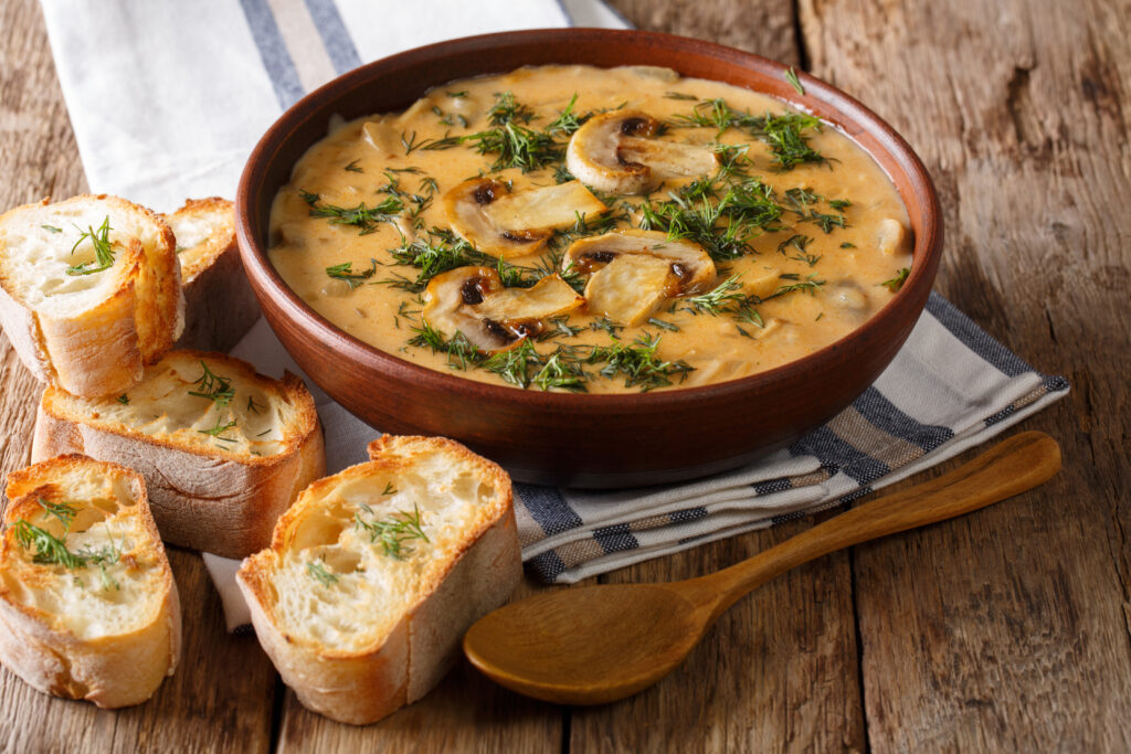 Hungarian mushroom Soup 1